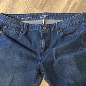 Ann Taylor LOFT Dark Wash Modern Flare Denim